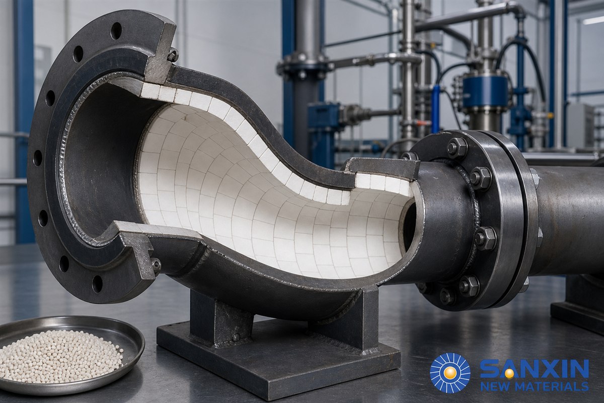 How to Select a Wear-Resistant Ceramic-Lined Elbow for Pneumatic and Slurry Conveying